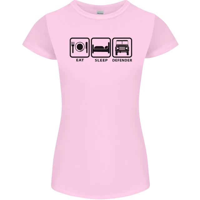 Maglietta da donna Eat Sleep 4X4 Off Road Roading Car Petite Cut 3