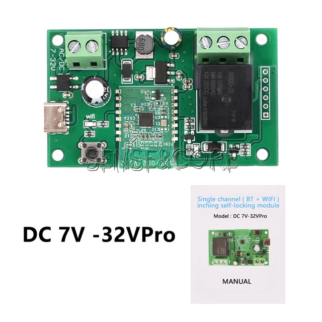 Modulo Relè DPDT DR25E01, Doppio Palo Double Throw DPDT Autobloccante Motore LED Bistabile Autobloccante Smart Home Control(DC6-24V - Foto 11
