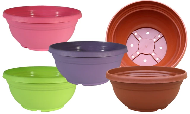 Pot de Fleurs Orion - Rond en Plastique - Nombreux Tailles Et Couleurs