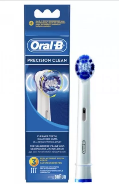 Oral B Precision Clean Têtes de brosse à dents de rechange Nettoyant dents...