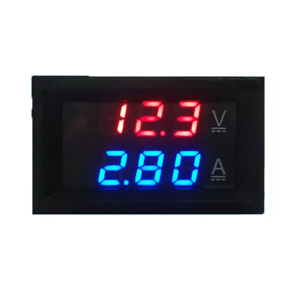 DC 0-100V 0-50A Red Blue Dual LED Digital Voltmeter Ammeter Voltage + Shunt