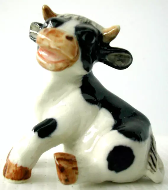 KLIMA K508 Miniature statuette en porcelaine - VACHE JOYEUSE N° 2