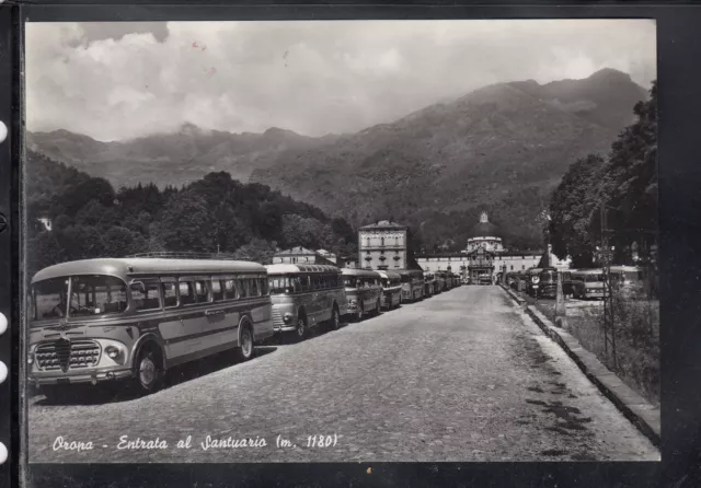 Cartolina Oropa Entrata al Santuario PULLMAN AG1399