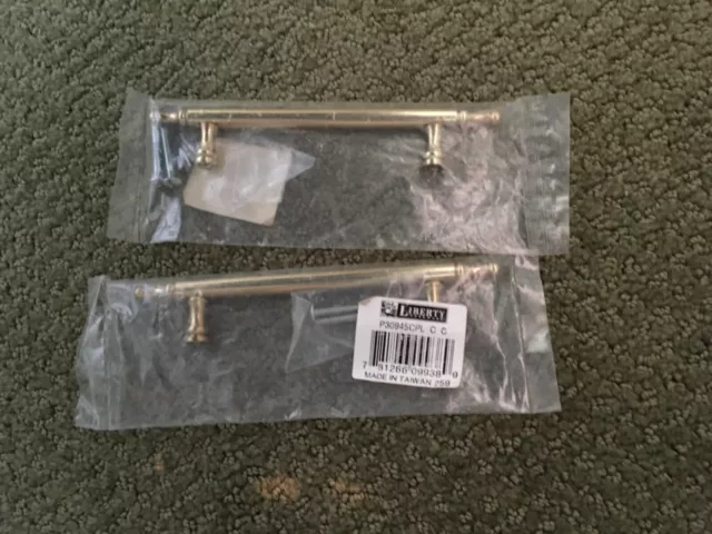 Liberty 2 SOLID BRASS CABINET DOOR BAR HANDLES NEW IN BAGS