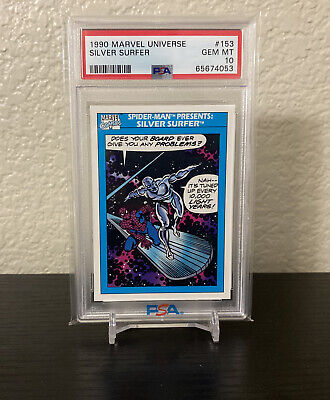 1990 Marvel Universe #153 Spider-Man Presents Silver Surfer - PSA 10 - Low Pop
