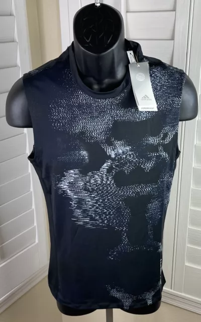 Adidas Tech Fit All Over Print Training Sleeveless Shirt HK2333 - Men’s M - NWT