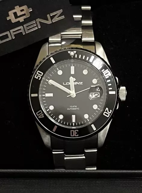 OROLOGIO AUTOMATICO LORENZ Submariner 026959Aa Black 419 EUR 165 00 PicClick IT