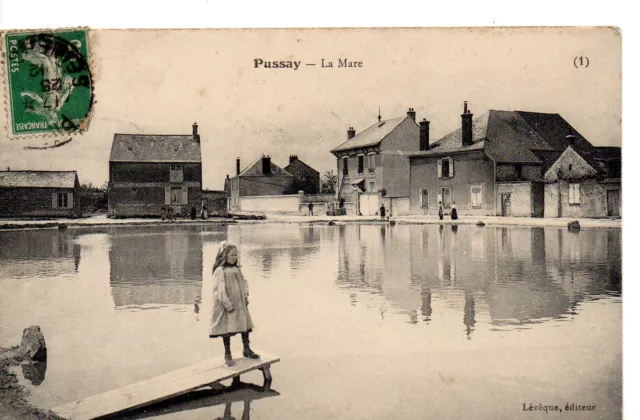 CPA PUSSAY (91 Essonne), La Mare, années 1910