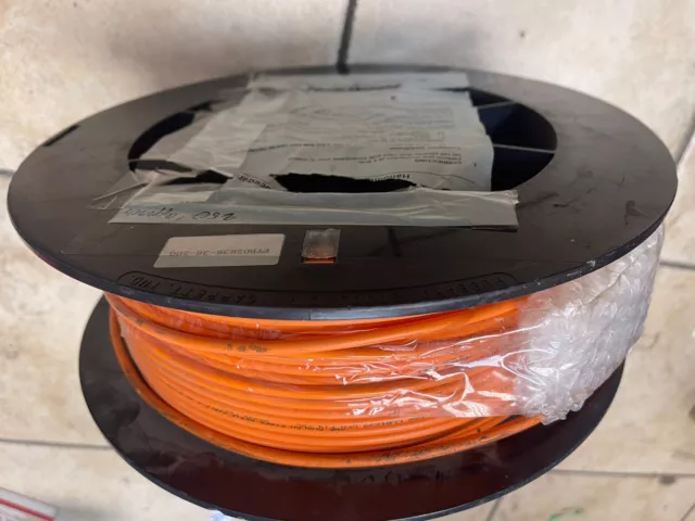 250' ft, 2 Fiber Optic Cable, 62.5/125 µm Orange Plenum OM1 TB2 Multimode OFNP