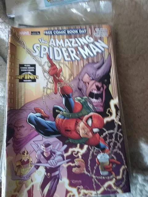 the amazing spiderman comics bundle X5
