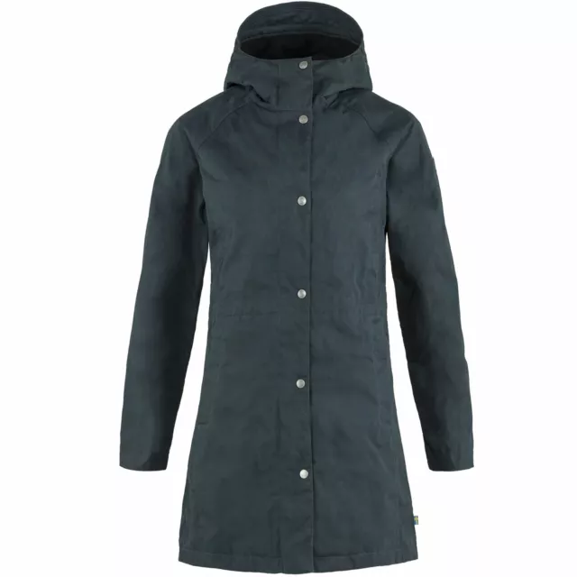 Fjällräven Karla Hydratic Jacket Damen-Mantel Parka Jacke Übergangsjacke Blau