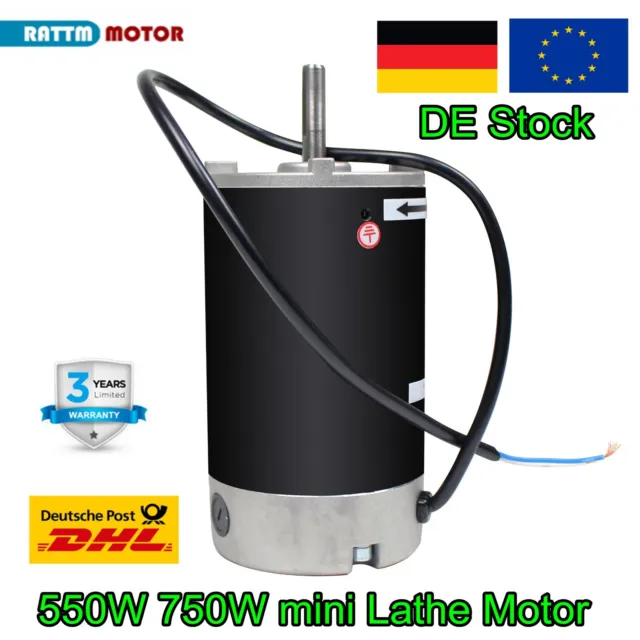 「DE」550W 750W Brushed Spindle Motor 220V For CJ 0618 CD 210V Mini Lathe Motor