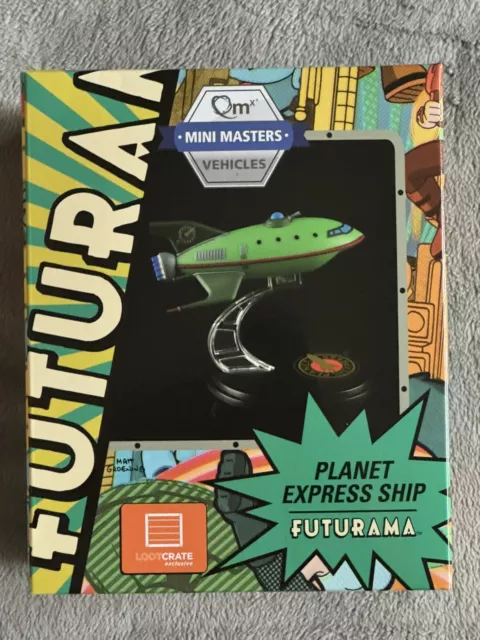 Futurama Planet Express Ship Model QMX Mini Masters Vehicles Loot Crate 2016