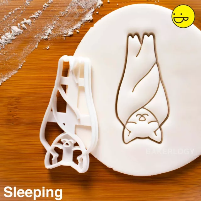 Sleeping Bat cookie cutter | Halloween party baby shower hang witchcraft vampire