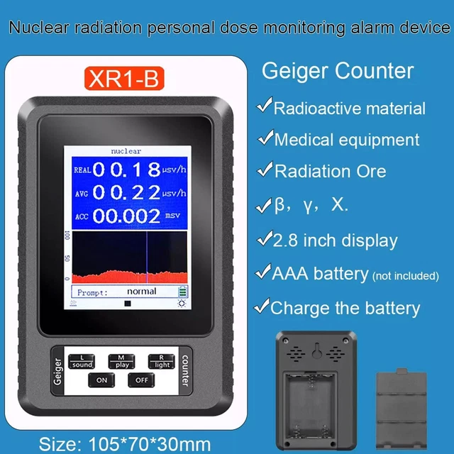 GEIGER COUNTER NUCLEAR Radiation Beta Gamma XRay Dosimeter Monitor DE