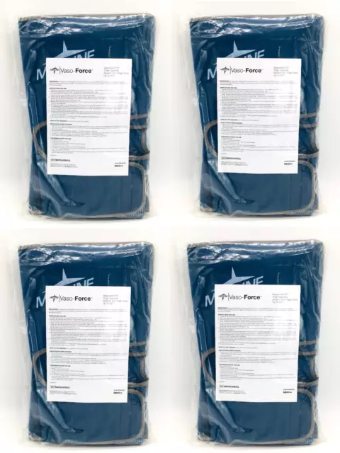 Medline MDS630BSQ Vaso-Force Sequential DVT Thigh Bariatric - LOT of 4 Pairs