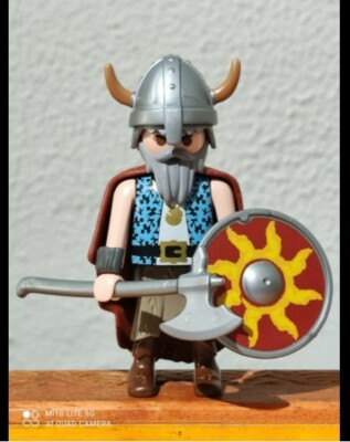 Figurine Playmobil Guerrier Viking/barbare - Occasion, Très Bon état, Peut Avoir Des Traces D'usage