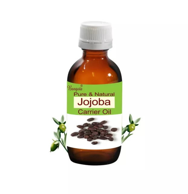 Jojoba Pure Natural Carrier Oil Simmondsia chinensis par Bangota 5 ml à 1000 ml