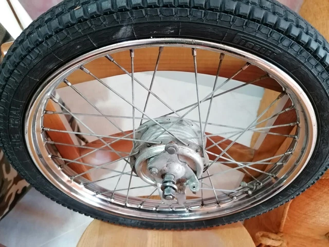 Roue Avant 17 Pouces Pour Cyclomoteur Vintage - Compatible Garelli, Morini, Benelli Et Autres - Occasion