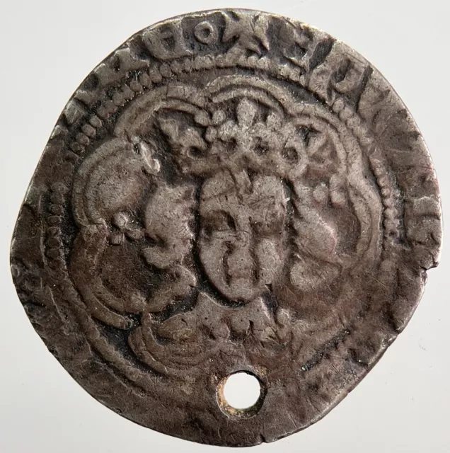 1351-1361 Edward III Half-Groat Silver Hammered Coin | Collectable Grade | a2110