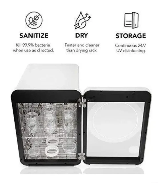 Wabi UV-C Sterilizer and Dryer for Baby Bottles, Electronic Devices and Kitch...