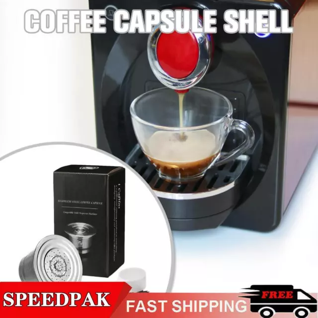 Filtro capsule caffè riutilizzabili ricaricabili in acciaio per Nespresso NUOVO D8A9