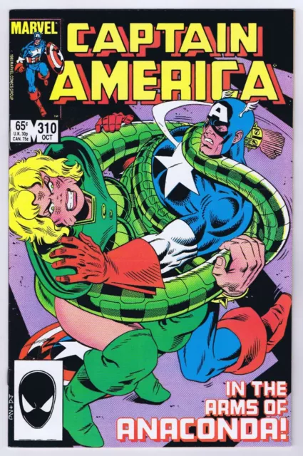 Captain America #310 VF/NM 1st App Diamondback & Serpent Society 1985 Marvel