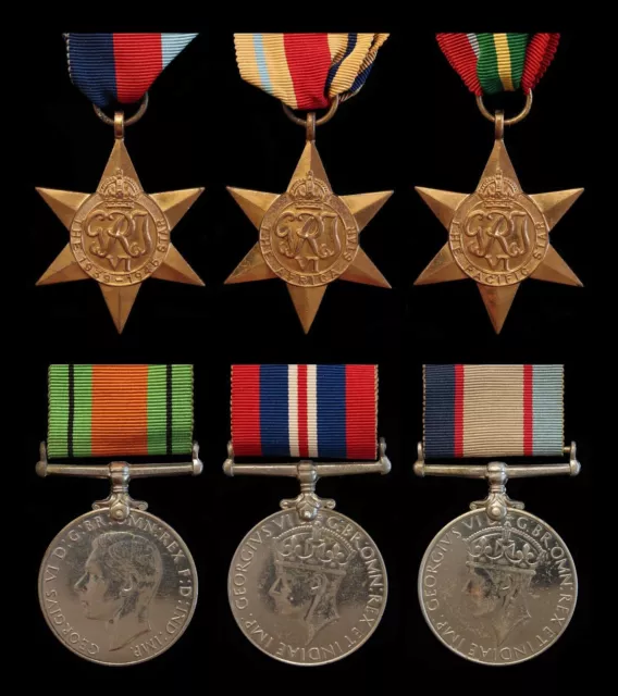 AUSTRALIA Group of 6 WWII Medals To John Patrick Braniff 1939-45