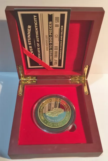 2019 "GOLD " Torana SLR 5000 Silver Stunner Coin & D/Box, C.O.A. LTD 500