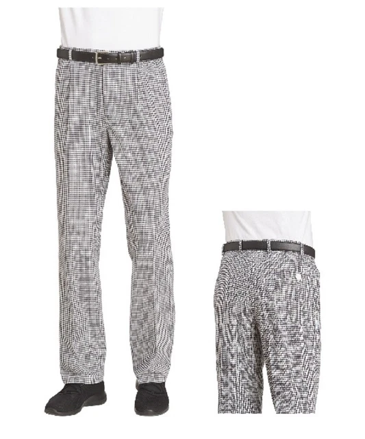 Kochhose Bäckerhose pepita Unisex Berufshose Bundfaltenhose Leiber 12/5550