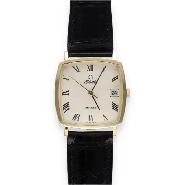 Montre Omega de ville Square en or jaune 18 Ct de 1969. Automatique. ref: 162025