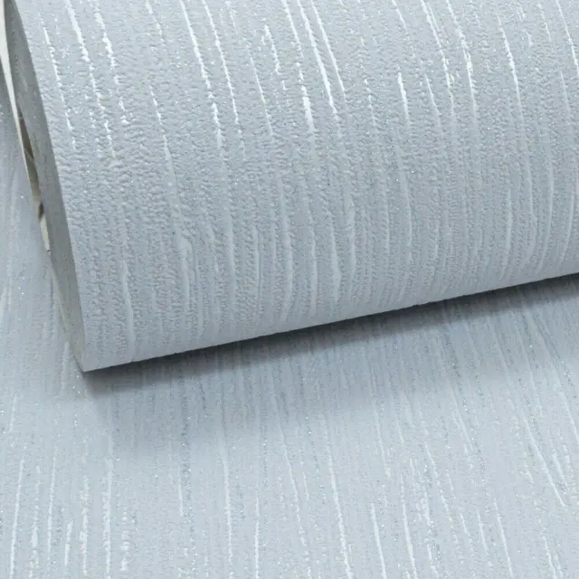 Textured Silver Grey Glitter Wallpaper  Plain Vinyl Mid Light Grandeco Shimmer