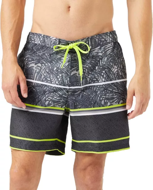 Firefly Herren Karim Badeshorts Schwimmshorts Wassershorts Kurzehose, schwarz, S