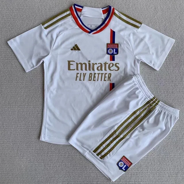 MAILLOT EXTÉRIEUR OL saison 2023-2024 (Flocage Gratuit + Short) EUR 49