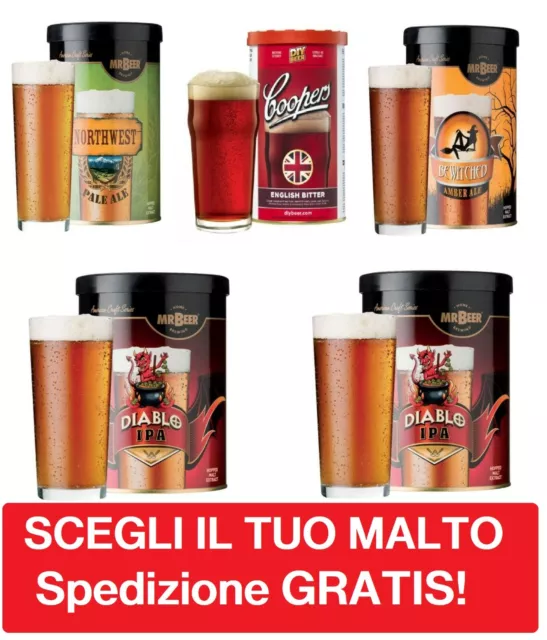 MALTO PER BIRRA ARTIGIANALE preparato pronto per birre OFFERTA malti preparati