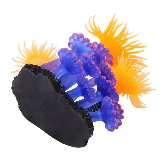 Decorazione artificiale silicone-corallo-anemone di mare-acquario per acquari