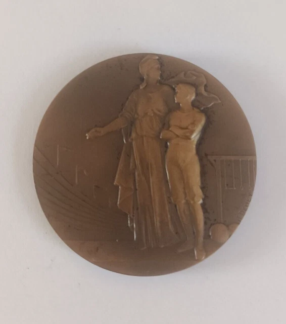 ANCIENNE MÉDAILLE EN bronze sous secrétariat d'état de l'éducation physique EUR 20,00 - FR
