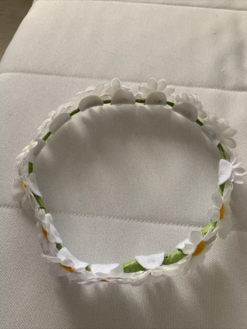 Handmade Girls Daisy Crown Hair Piece