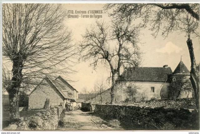 S8537 cpa 23 environs d'Auzances - Ferme de Farges