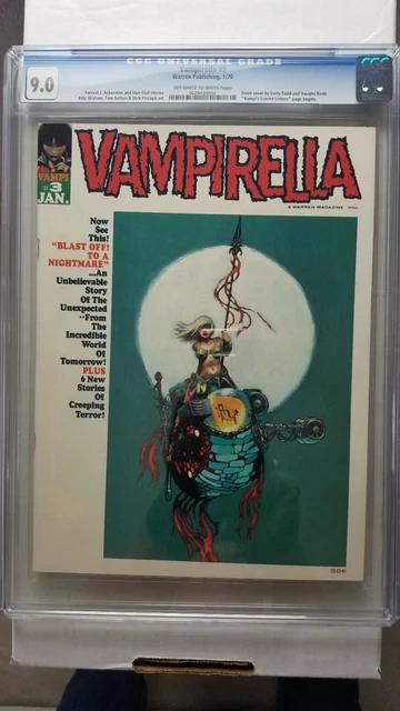 Vampirella #3 CGC 9.0 VF/NM       Vaghn Bode Cover   Warren Publishing