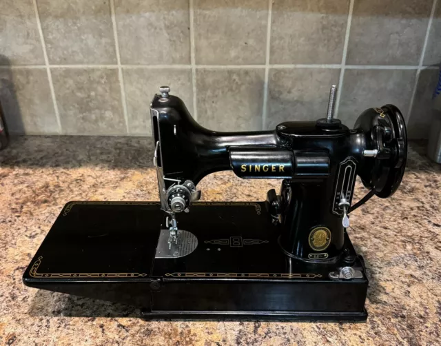 Singer Featherweight 221 Sewing Machine 1957 Case Working Smooth