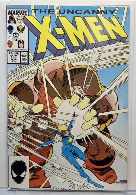 Uncanny X-Men vol.1 #217 (Marvel Vol 1, 1987) Dazzler Jaggernaut Psylocke Rouge