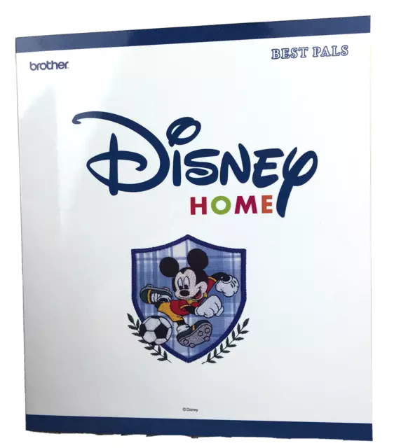Tarjeta de diseño de máquina de bordar Brother Disney Best Pals Mickey Mouse Goofy Difícil de encontrar