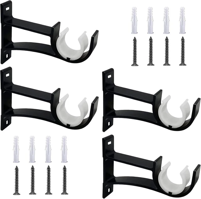 Edelstahl Deckenvorhanghalter 20,3 Cm - Für 2,5 Cm Gardinenstangen, 2 Stück