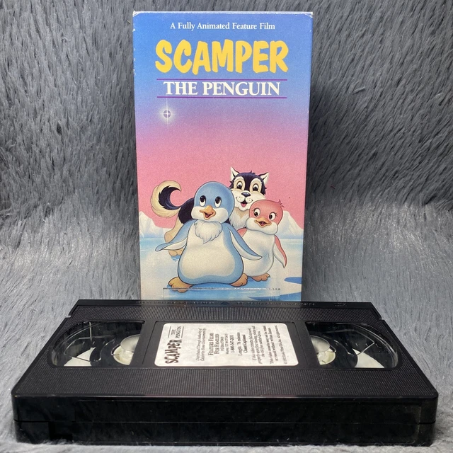 SCAMPER THE PENGUIN VHS Tape Feature Films for Families Animated Kids ...