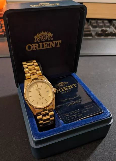 Orologio da polso Orient color Oro - unisex - anni '80