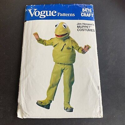 VOGUE 8476 Kermit the Frog,  Jim Henson's Muppet Costume Pattern 2-12  UC  L-102