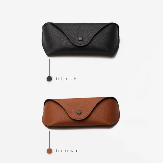 2 Pcs Eyeglass Travel Cases Womens Hard Shell Car Glasses Buckle Spectacle