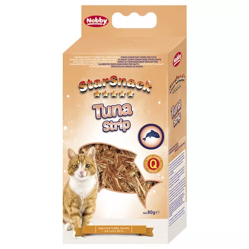 Nobby Starsnack Chat Thon Rayure 80 G, Snack pour Chats, Neuf