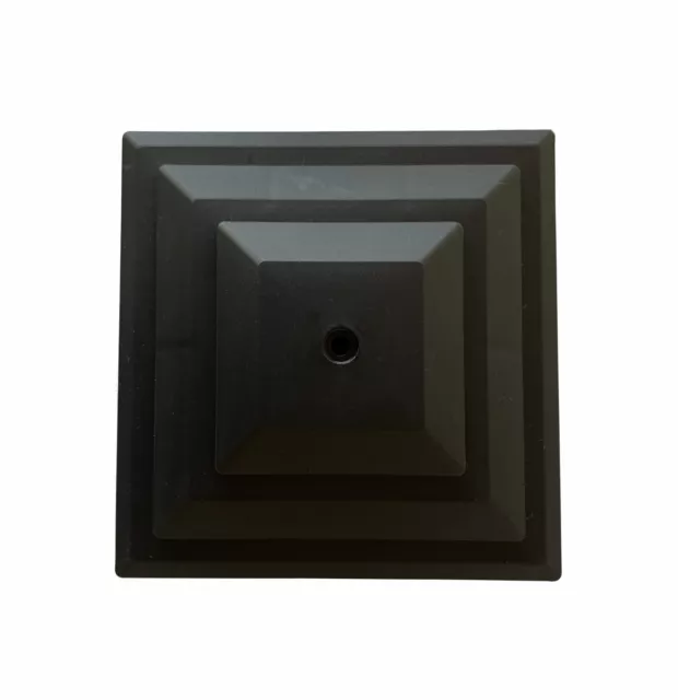 5er-Pack schwarze Kunststoff Zaunpfosten Kappen passend für einen 4 Zoll (100 mm) quadratischen Pfosten.  GT0048 3